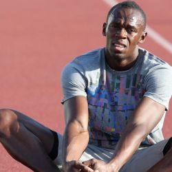 Usain Bolt na tréninku,<br /> 29. 5. 2011