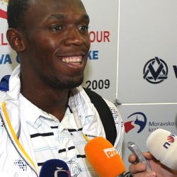 Usain Bolt přiletěl do Ostravy, 13. 6. 2009